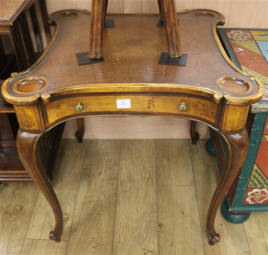 A Bridge table, H.76cm